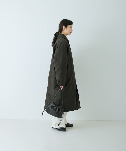 かぐれ（カグレ）の「コットンダウンコート（その他アウター・レディース・BEIGE/INK BLACK・Free）」の12枚目の写真