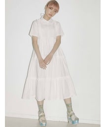 merry jenny | フリルテイアードシャツワンピース(ワンピース)