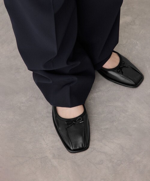 ADAM ET ROPE'（アダムエロペ）の「タックバレエシューズ（バレエシューズ・レディース・ブラック/ブラウン/ベージュ・23.0/23.5/24.0/24.5）」の20枚目の写真