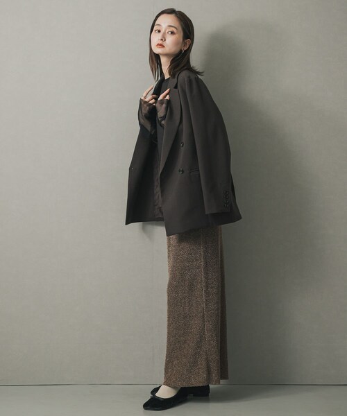 SENSE OF PLACE by URBAN RESEARCH（センスオブプレイスバイアーバンリサーチ）の「ベロアスクエアフラットシューズ（バレエシューズ・レディース・BLACK/BROWN/GRAY・S/M/L）」の20枚目の写真