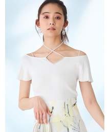 MERCURYDUO | 2WAYストラップチェンジリブニット(ニット/セーター)