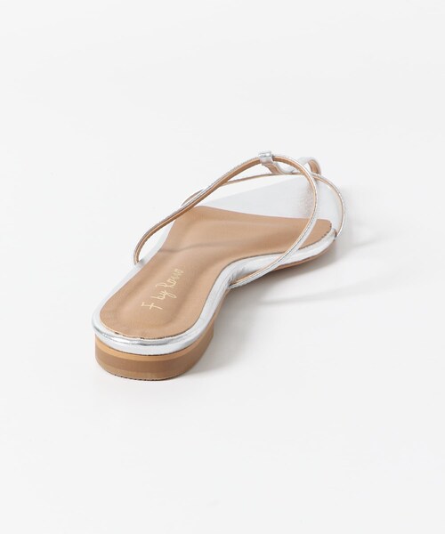 URBAN RESEARCH ROSSO（アーバンリサーチロッソ）の「F by ROSSO　ナローストラップサンダル（サンダル・レディース・WHITE/SILVER・37/38）」の14枚目の写真