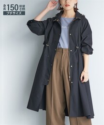 nissen | 小さいサイズ ウエストドロストロング丈モッズコート 低身長さん・小柄女性(モッズコート)