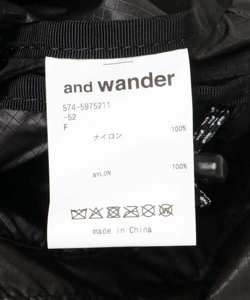 EKAL（エカル）の「and wander　sil daypack（バックパック/リュック・メンズ・Black/Gray/D.Orange・one）」の11枚目の写真