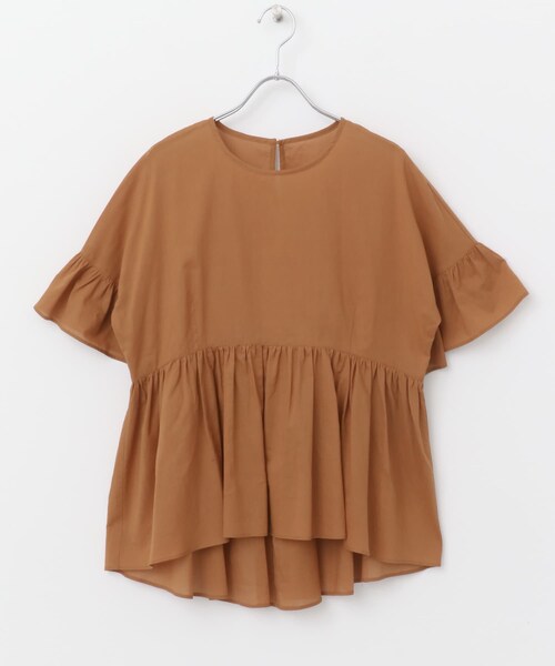 URBAN RESEARCH ROSSO（アーバンリサーチロッソ）の「F by ROSSO　コットンボイル切替ギャザーブラウス（シャツ/ブラウス・レディース・LAVENDER/MINT/L/BROWN/BLACK・FREE）」の21枚目の写真