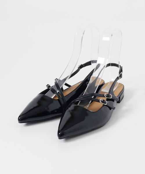 SENSE OF PLACE by URBAN RESEARCH（センスオブプレイスバイアーバンリサーチ）の「『軽量/消臭/抗菌』ベルトデザインミュール（パンプス・レディース・SILVER/BLACK・S/M/L）」の11枚目の写真