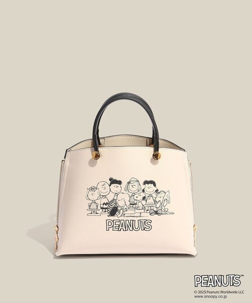 ROPE'（ロペ）の「【WEB限定/一部店舗限定】【E'POR×PEANUTS】別注 Y BAG Mini（ハンドバッグ・レディース・ブラック/オフホワイト/レッド・F）」の12枚目の写真