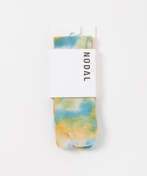 EKAL(エカル)の「NODAL TIE DYE LONG SOCKS(その他アンダーウェア/インナー・メンズ・ORANGE/PURPLE/GREEN/PINK・One)」の1枚目の写真