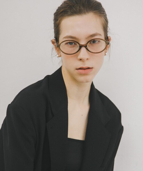 URBAN RESEARCH(アーバンリサーチ)の「decor『デコール』 Eyewear Round(メガネ・レディース・BROWN/KHAKI・-)」の3枚目の写真