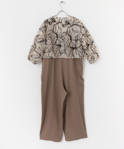 ITEMS URBANRESEARCH（アイテムズ アーバンリサーチ）の「チュールトップス×オールインワンセット（サロペット/オーバーオール・レディース・BLK/BEG・FREE）」の19枚目の写真