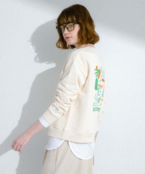 URBAN RESEARCH Sonny Label（アーバンリサーチサニーレーベル）の「TOYAMEGコラボアートプリントスウェット（スウェット・レディース・グレー/アイボリー/ピンク・Free）」の7枚目の写真