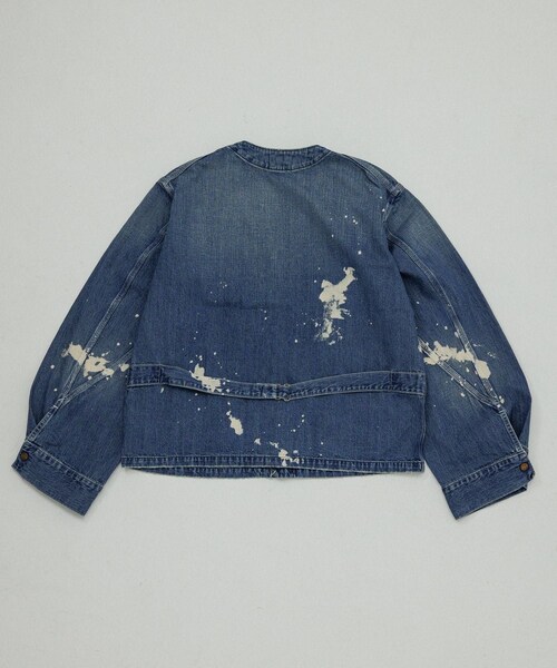 ADAM ET ROPE'(アダムエロペ)の「【Lee x BELPER x M】PAINT ENGINIEER SHORT JACKET(デニムジャケット・レディース・ブラック/ネイビー・L/M/XL)」の20枚目の写真