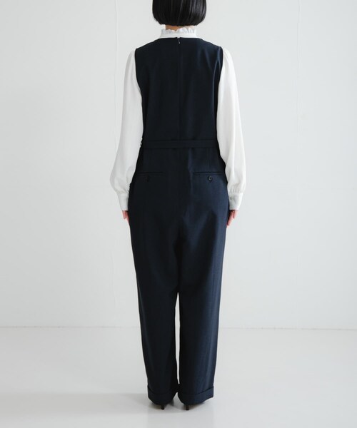 URBAN RESEARCH(アーバンリサーチ)の「『2サイズ展開』ベルト付きオールインワン(つなぎ/オールインワン・レディース・NAVY/BLACK・36/38)」の15枚目の写真