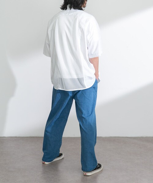 URBAN RESEARCH Sonny Label（アーバンリサーチサニーレーベル）の「ARMY TWILL　Nylon OX Mesh H/S Shirts（シャツ/ブラウス・メンズ・BLACK/KHAKI/WHITE・S/M）」の8枚目の写真