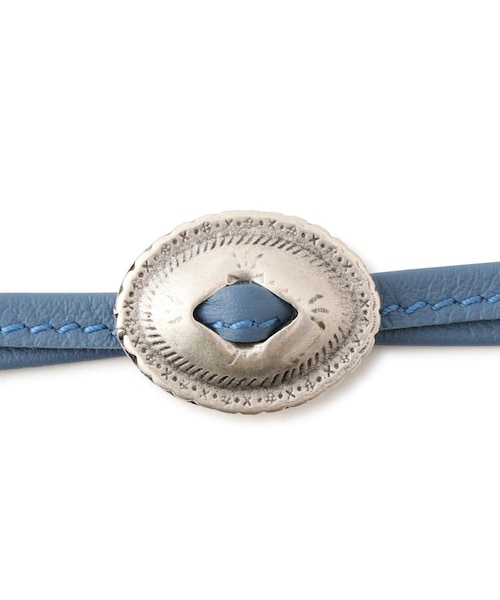 ADAM ET ROPE'(アダムエロペ)の「【J'aDoRe・店舗限定】【PUNTOVITA(プントヴィータ)】コンチョマルチベルト(ベルト・レディース・キナリ/ブラウン/ブルー・F)」の18枚目の写真