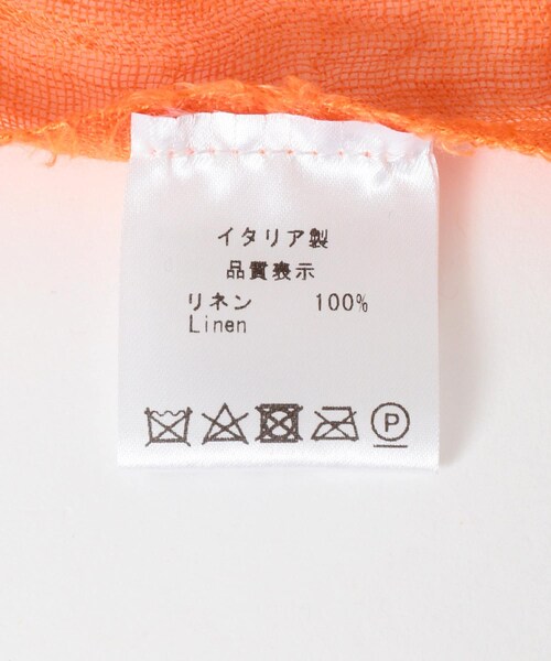 URBAN RESEARCH Sonny Label（アーバンリサーチサニーレーベル）の「イタリア製リネンストール（ストール/ショール・レディース・オレンジ/ネイビー/Lグレー・one）」の13枚目の写真