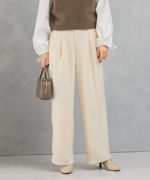 URBAN RESEARCH ROSSO（アーバンリサーチロッソ）の「ツイードストレートパンツ（その他パンツ・レディース・IVORY/NAVY×BRN・36/38）」の7枚目の写真