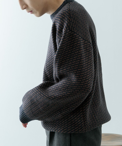 ITEMS URBANRESEARCH(アイテムズ アーバンリサーチ)の「マシンウォッシャブル バーズアイ クルーニット(ニット/セーター・メンズ・BEG/NVY/BLK・M/L)」の20枚目の写真