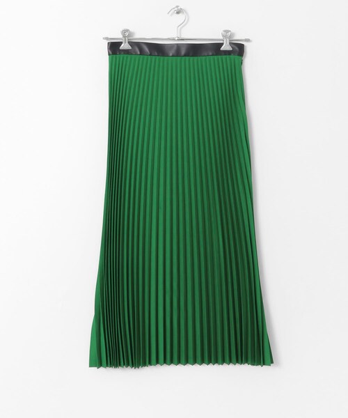 Scye　WoolMohair T Maxi PleatsSkirt