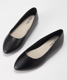 nissen | やわらかフラットパンプス（低反発中敷）（ワイズ２Ｅ）(パンプス)