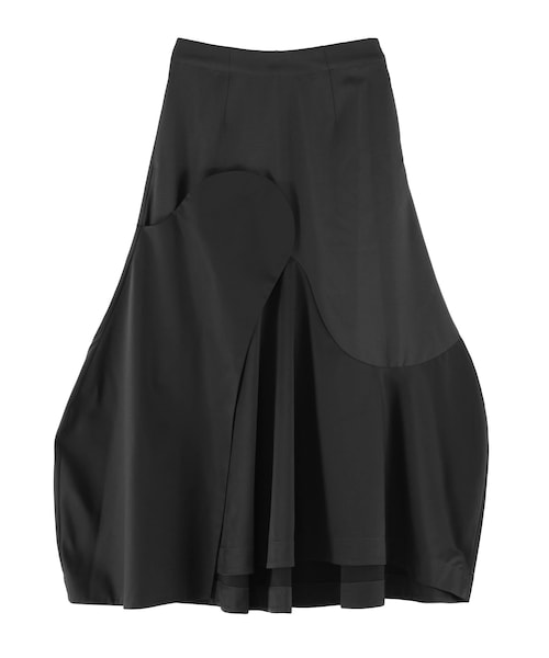 UN3D.(アンスリード)の「WAVE ASYMMETRY SKIRT【セットアップ着用可能】(スカート・レディース・グレー/ブラック・36/38)」の3枚目の写真