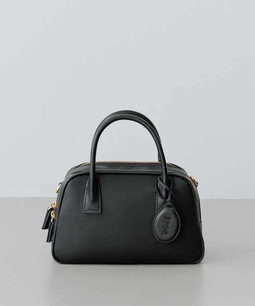 ROPE'(ロペ)の「【E'POR】TWO BOSTON BAG Mini/撥水・26AW新型(ハンドバッグ・レディース・ブラック/ダークブラウン・F)」の2枚目の写真