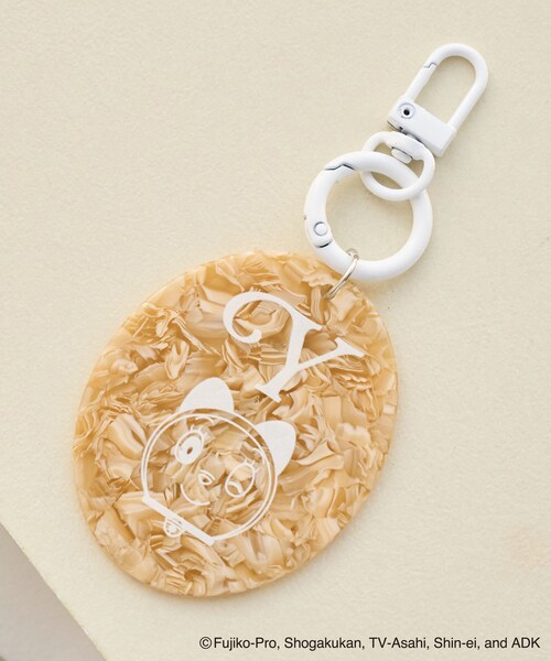 ROPE' PICNIC（ロペピクニック）の「【ドラえもんコレクション】マーブルカラーイニシャルアクリルチャーム（キーホルダー・レディース・ホワイト/ライトグリーン/サックス/レッド系/ピンク/イエロー系・F）」の8枚目の写真