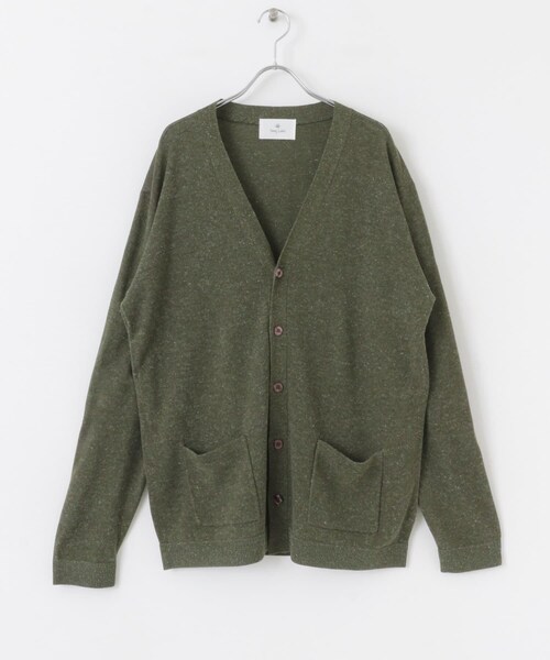 URBAN RESEARCH Sonny Label（アーバンリサーチサニーレーベル）の「『洗濯可』リネン混Vネックニットカーディガン（カーディガン/ボレロ・メンズ・オレンジ/オフ/グリーン/ネイビー・M/L）」の20枚目の写真