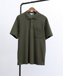 nissen | お腹ゆったりポケット付半袖カノコポロシャツ(ポロシャツ)