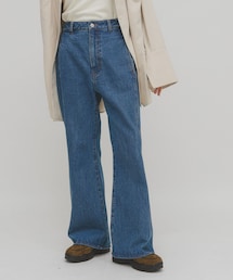 KBF | シームポケットフレアデニム(デニムパンツ)