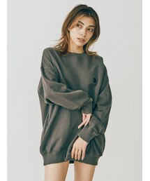 EVRIS | SUNNYピグメントオーバーサイズプルオーバー(スウェット)