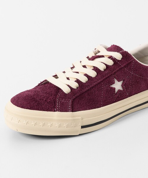SENSE OF PLACE by URBAN RESEARCH(センスオブプレイスバイアーバンリサーチ)の「CONVERSE ONE STAR AGED SUEDE AG(スニーカー・メンズ・BLACK/BURGUNDY・26/27/28)」の11枚目の写真