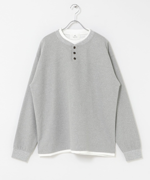 URBAN RESEARCH Sonny Label（アーバンリサーチサニーレーベル）の「ワッフルレイヤードロングスリーブTEE（Tシャツ/カットソー・メンズ・ブラック/グレー/ブルーグレー・M/L）」の2枚目の写真