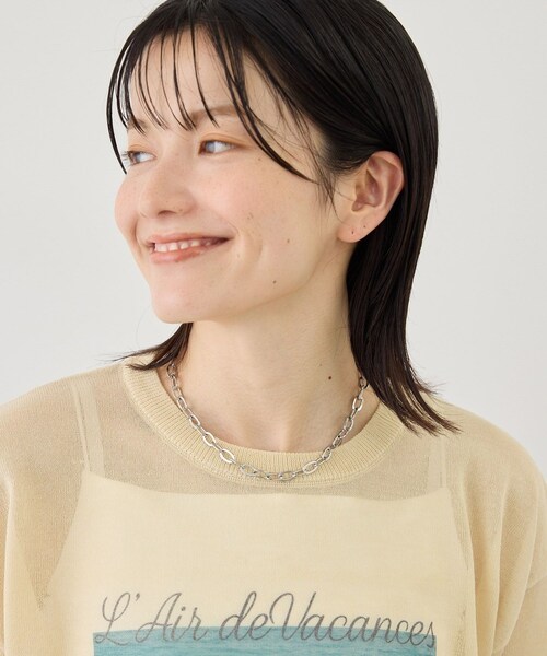 ROPE' PICNIC(ロペピクニック)の「ステンレスボールドチェーンネックレス(ネックレス・レディース・ゴールド/シルバー・F)」の14枚目の写真