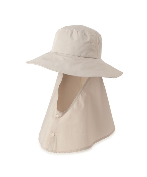 ADAM ET ROPE'（アダムエロペ）の「2WAYレイヤーハット / 撥水・UVケア・取り外し可（ハット・レディース・ブラック/ベージュ系・F）」の17枚目の写真