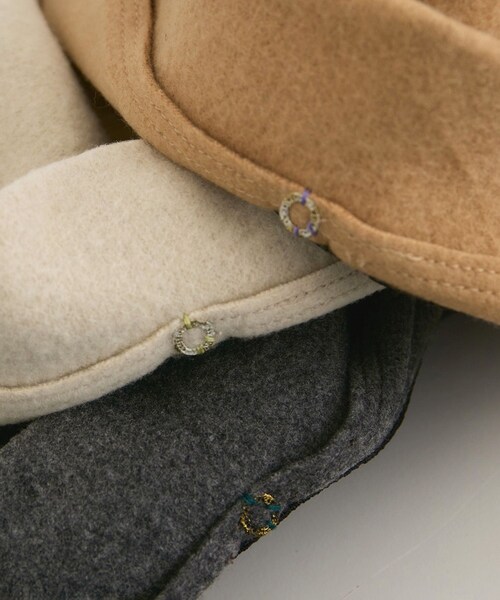 ADAM ET ROPE'（アダムエロペ）の「【chisaki】Tieka ハット（ハット・レディース・グレー/オフホワイト/ベージュ系・F）」の8枚目の写真