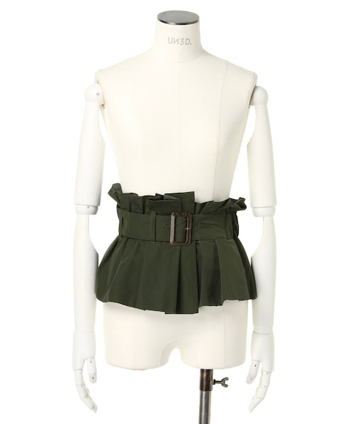 UN3D.（アンスリード）の「BUCKLE BUSTIER BELT（ベルト・レディース・ブラック/ベージュ/カーキ・F）」の6枚目の写真