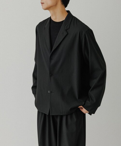 ADAM ET ROPE'(アダムエロペ)の「4WAY ストレッチ ツイル イージー ジャケット / セットアップ対応(テーラードジャケット・メンズ・ブラック/チャコール/カーキ・L/M)」の12枚目の写真