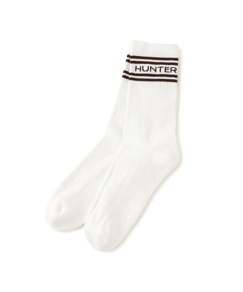 ADAM ET ROPE'（アダムエロペ）の「【HUNTER for ADAM ET ROPE'】別注 HUNTER BRANDED CREW 2PACK SOCKS（ソックス/靴下・レディース・ブラウン・M/S）」の9枚目の写真