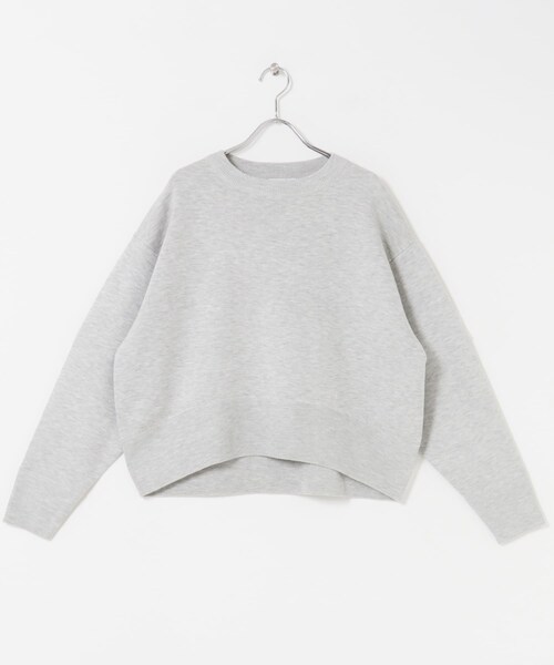 URBAN RESEARCH DOORS(アーバンリサーチドアーズ)の「FORK&SPOON ダブルフェイスクルーネックニット(ニット/セーター・レディース・OFF/TOP GRAY/BLUE・1)」の20枚目の写真