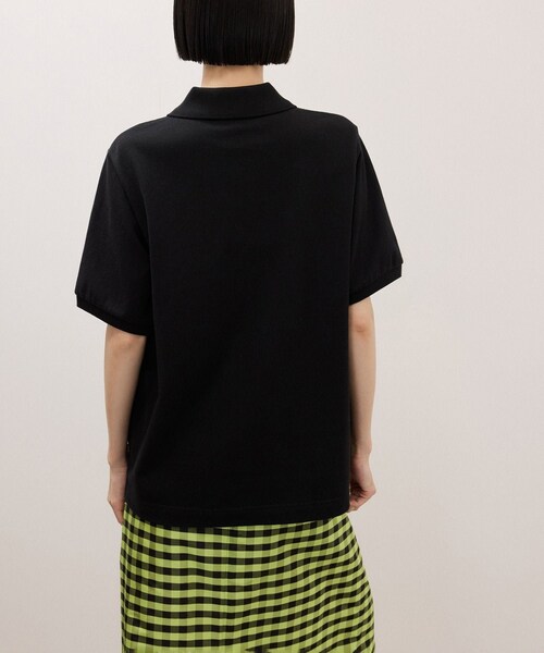 ADAM ET ROPE'(アダムエロペ)の「【LACOSTE for ADAM ET ROPE'】別注 Classic Polo(ポロシャツ・レディース・ブラック/ワイン系/クリーム・36)」の17枚目の写真