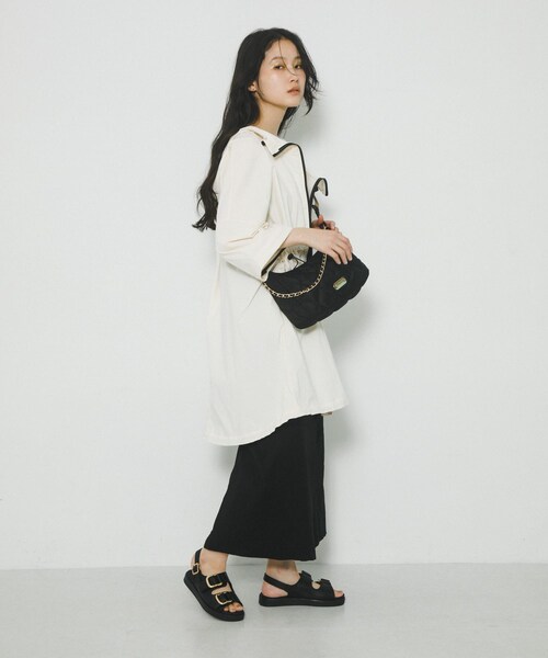 RODE SKO(ロデスコ)の「『別注』OUTDOOR PRODUCTS×hun RODESKO QuiltingChainBag(ハンドバッグ・レディース・BLACK/BEIGE・-)」の10枚目の写真