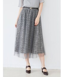 dazzlin | レオパードチュールスカート(スカート)