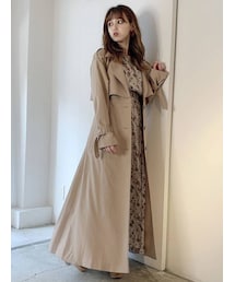 dazzlin | 2WAYバックプリーツトレンチコート(トレンチコート)