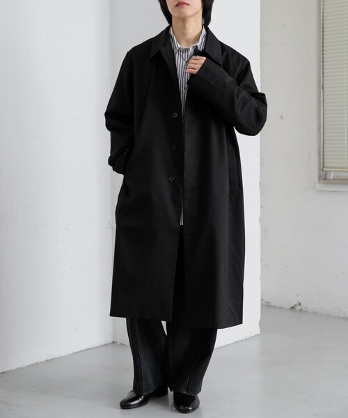 SENSE OF PLACE by URBAN RESEARCH（センスオブプレイスバイアーバンリサーチ）の「ステンカラーコート（テーラードジャケット・メンズ・BEIGE/BLACK/MINT・M/L）」の17枚目の写真