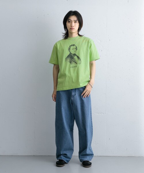 SENSE OF PLACE by URBAN RESEARCH(センスオブプレイスバイアーバンリサーチ)の「ヴィンテージライクTシャツ(ショパン)(Tシャツ/カットソー・メンズ・WHITE/MINT・M/L)」の18枚目の写真