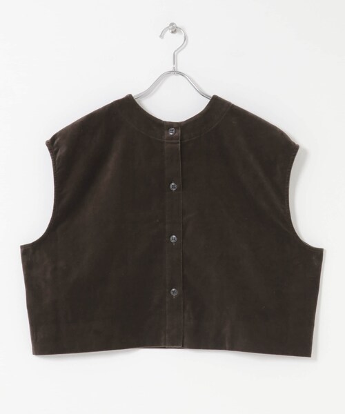 かぐれ（カグレ）の「コットンベルベット2WAYベスト（ベスト・レディース・GREGE/BROWN・Free）」の22枚目の写真