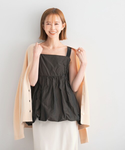 URBAN RESEARCH ROSSO（アーバンリサーチロッソ）の「ウエストシェイプカーディガン（カーディガン/ボレロ・レディース・lime/ivory・FREE）」の6枚目の写真