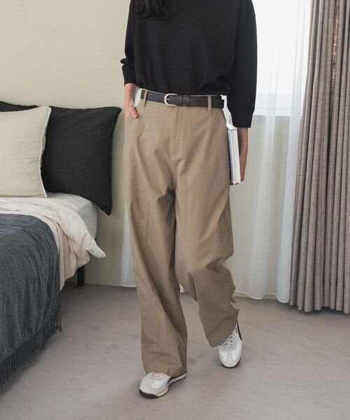 URBAN RESEARCH DOORS(アーバンリサーチドアーズ)の「ハイウエストストレッチチノパンツ(チノパンツ・レディース・BEIGE/NAVY・S/M)」の9枚目の写真