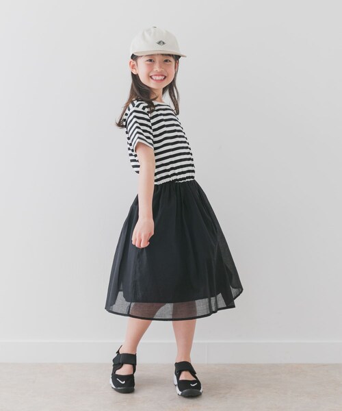 URBAN RESEARCH DOORS(アーバンリサーチドアーズ)の「『親子リンク』『UR TECH』ボイルドッキングワンピース(KIDS)(ワンピース・キッズ・BORDER/PINK・105/120/135)」の16枚目の写真